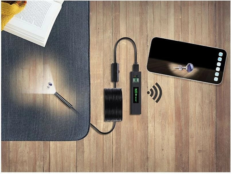 Kamerë endoskopike Tracer HardWire 5M 8MM LED WiFi, e zezë Kamerë endoskopike Tracer HardWire 5M 8MM LED WiFi, e zezë
