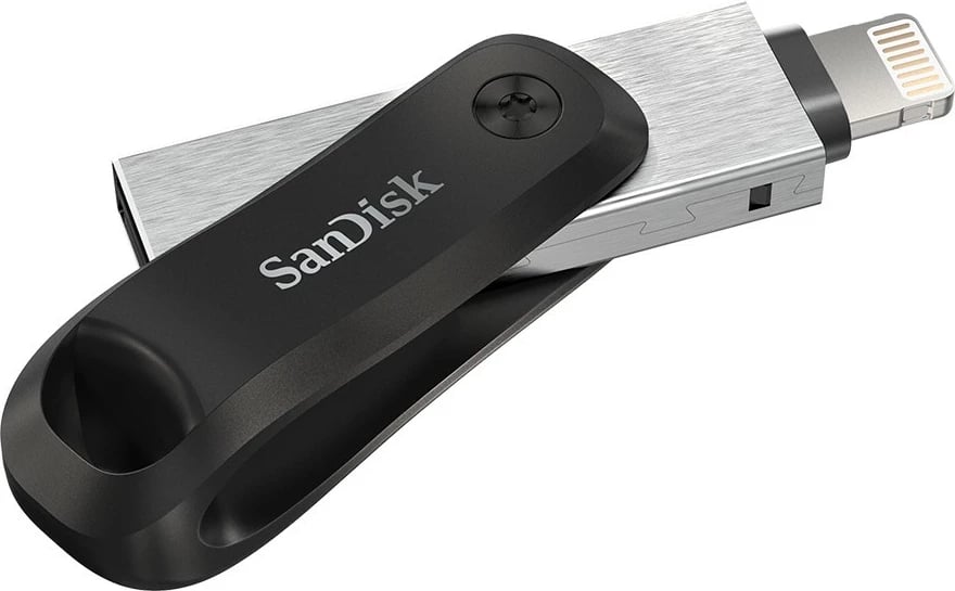 USB stick Sandisk iXpand SDIX60N-128G-GN6NE, 128GB, USB 3.2 Gen 1, swivel, gri/argjend