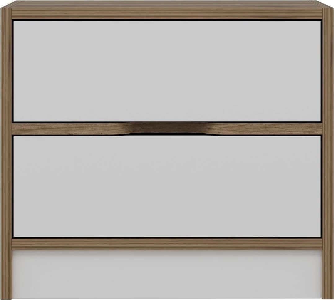 Komodinë nate Hanah Home, Elina - 8171, ngjyrë arre dhe e bardhë