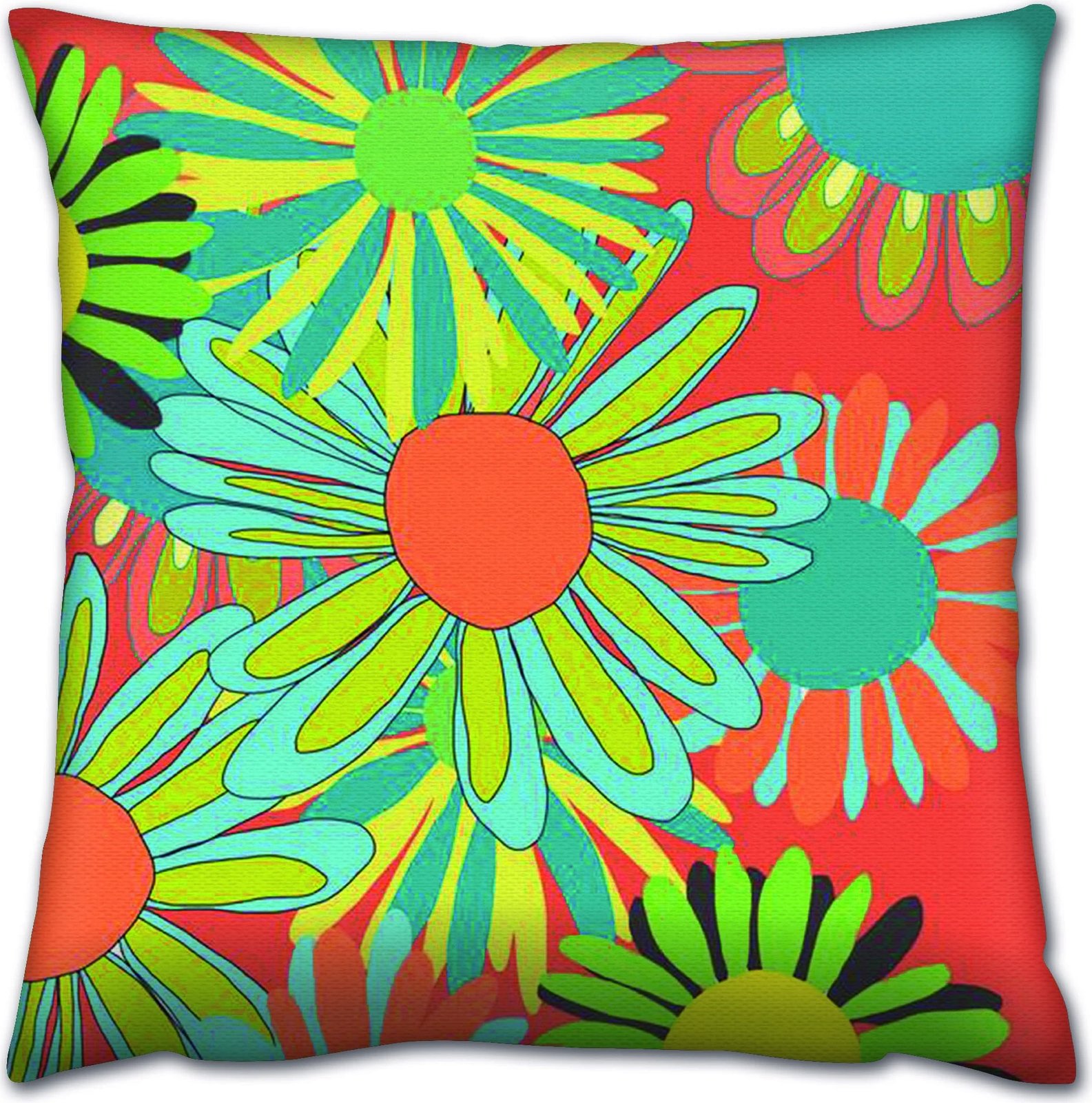 Jastëk dekorativ, shumëngjyrësh, Evila Originals, A14605, 43x43cm