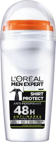 Deodorant roll-on për meshkuj L'Oreal Paris Men Expert Shirt Protect 50ml