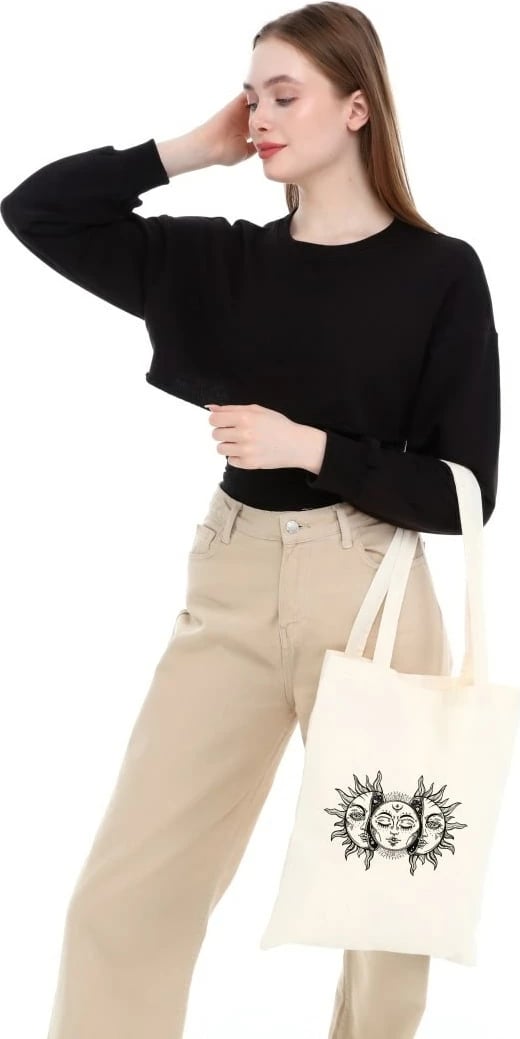 Torbë Tote Zoozie Bags, krem, 0366