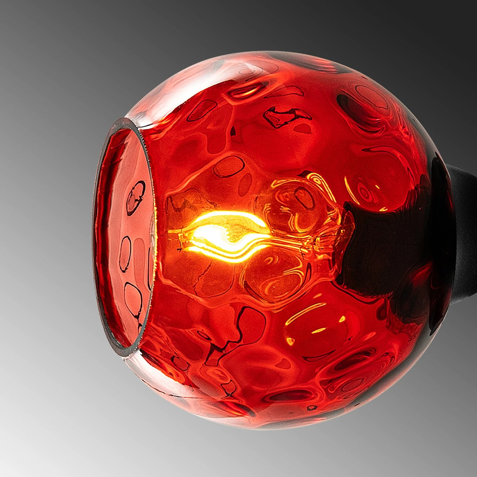 Llambë muri Opviq Benek, e kuqe dhe e zezë, 35x21x72cm