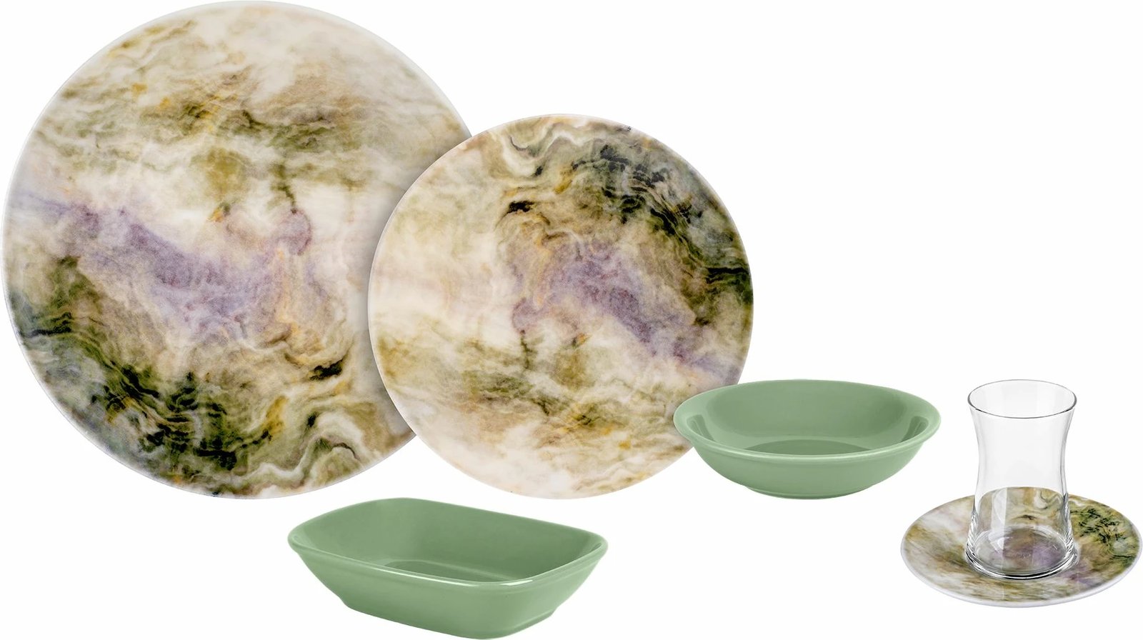 Set mëngjesi 25 copë, Hermia Concept, 58KKT000128