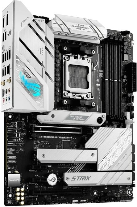 Pllakë amë Asus ROG STRIX B650-A Gaming WiFi, ATX, Socket AM5, DDR5, Wi-Fi 6E, e argjendtë