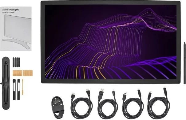 Tablet grafike Wacom Cintiq Pro 27, Wired & Wireless, 5080 lpi, 68.3 cm, 16:9, e zezë Tablet grafike Wacom Cintiq Pro 27, Wired & Wireless, 5080 lpi, 68.3 cm, 16:9, e zezë
