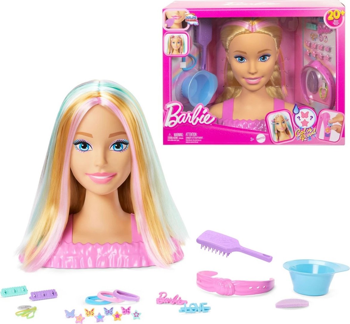 Kokë stilimi Barbie Deluxe, Mattel JFG81, me aksesorë, bionde