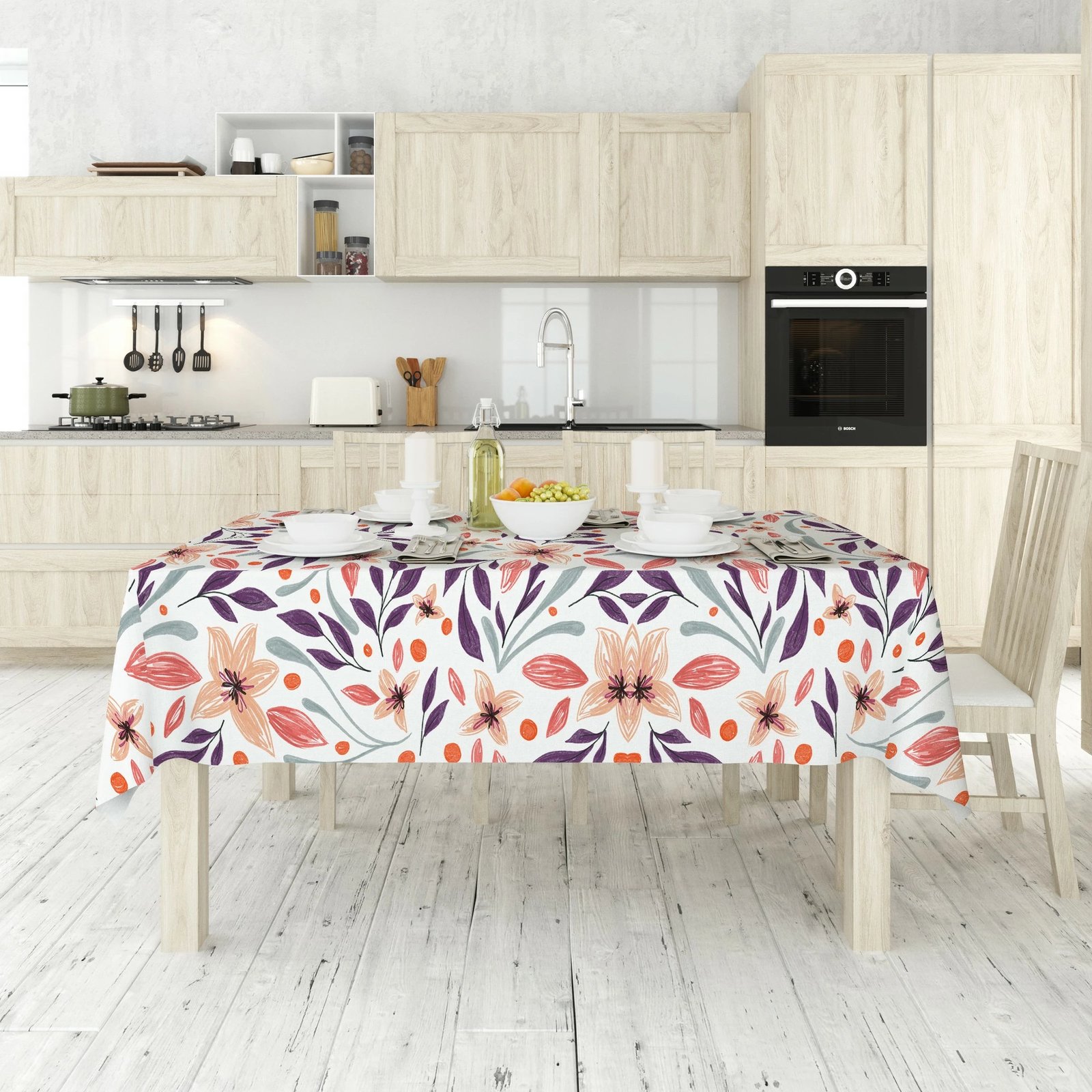 Mbulesë tavoline Hermia, Asr-tblclt25-6, 140x140cm