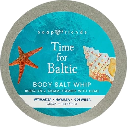 Shkumë për dush për femra Soap&Friends Time for Baltic Sea Salt, 200ml