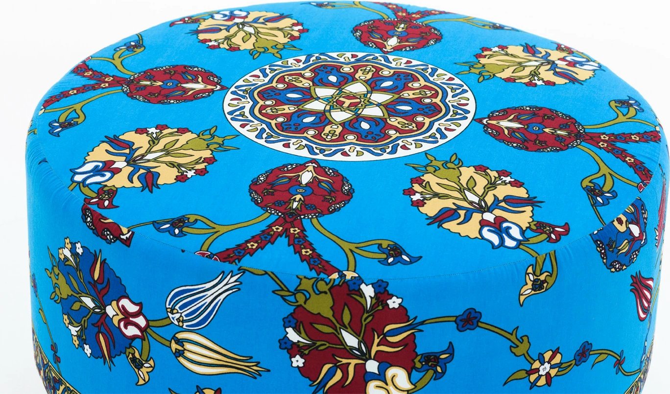 Tuffet Atelier del Sofa, Torino, shumëngjyrësh, 65x40x65cm