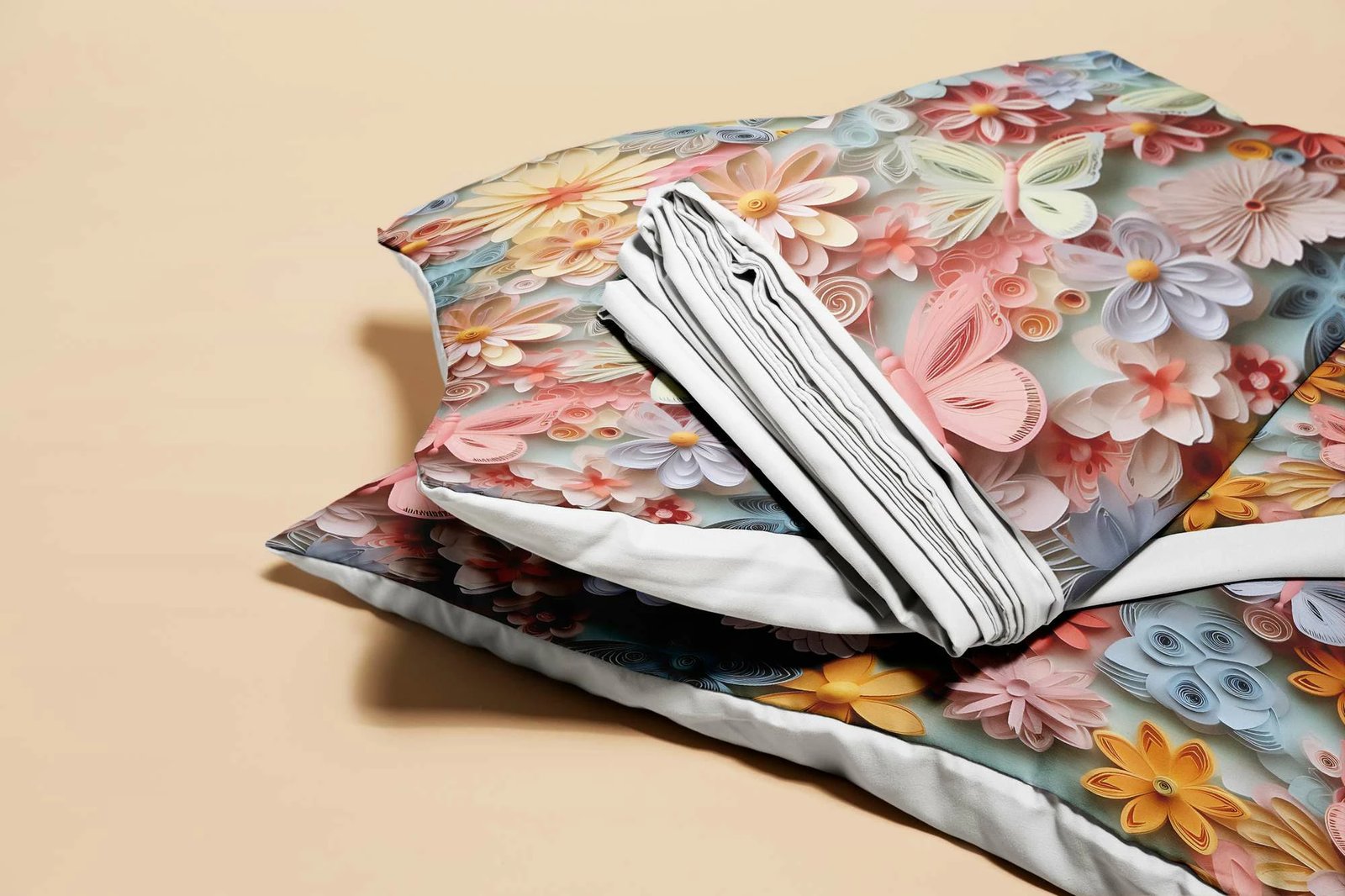 Set mbulesë për jorgan dopio, shumëngjyrëshe, L'essentiel, FLW_DVT25-10