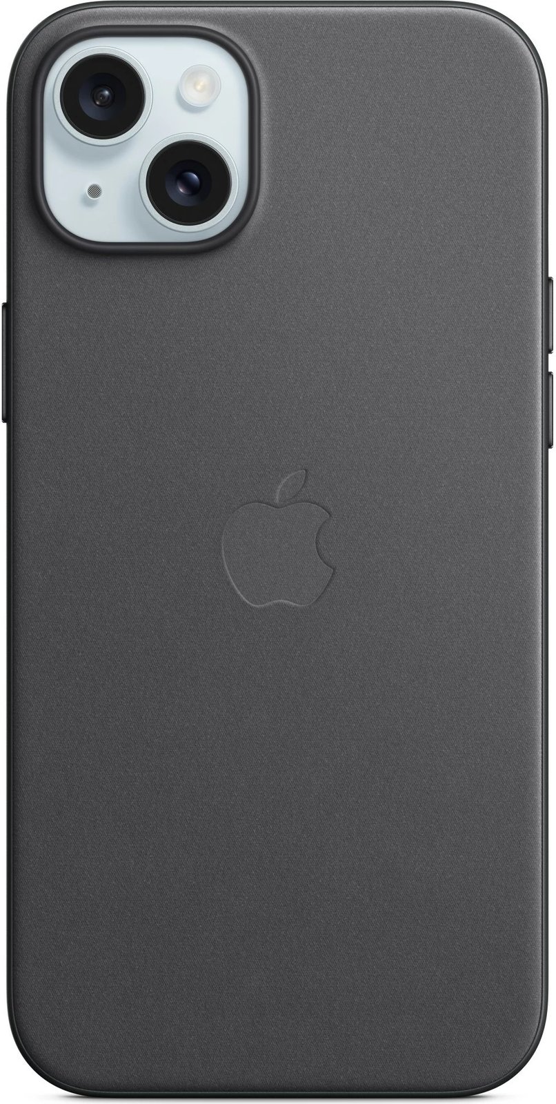 Mbështjellës Apple FineWoven për iPhone 15 Plus, MagSafe, i zi