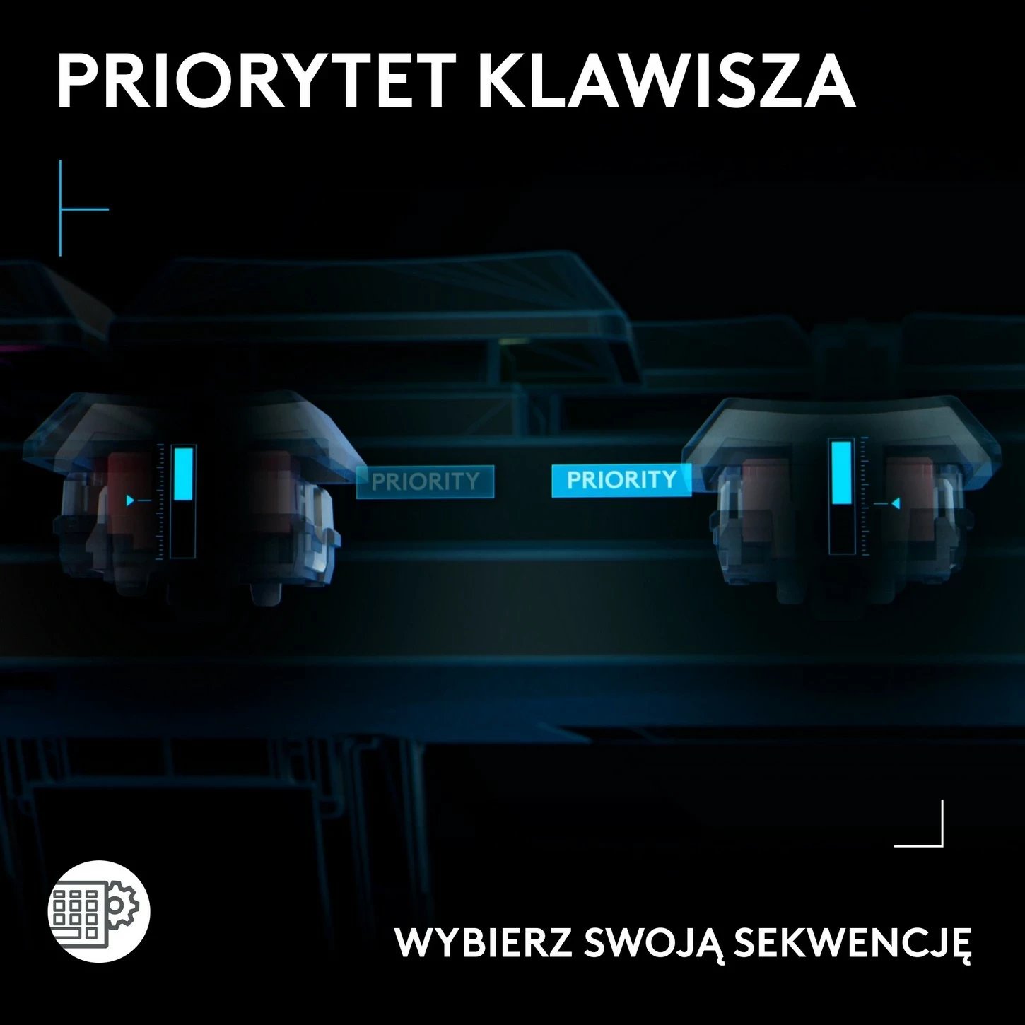 Tastierë gaming Logitech G515 TKL Rapid, RGB, USB, anglisht, e zezë