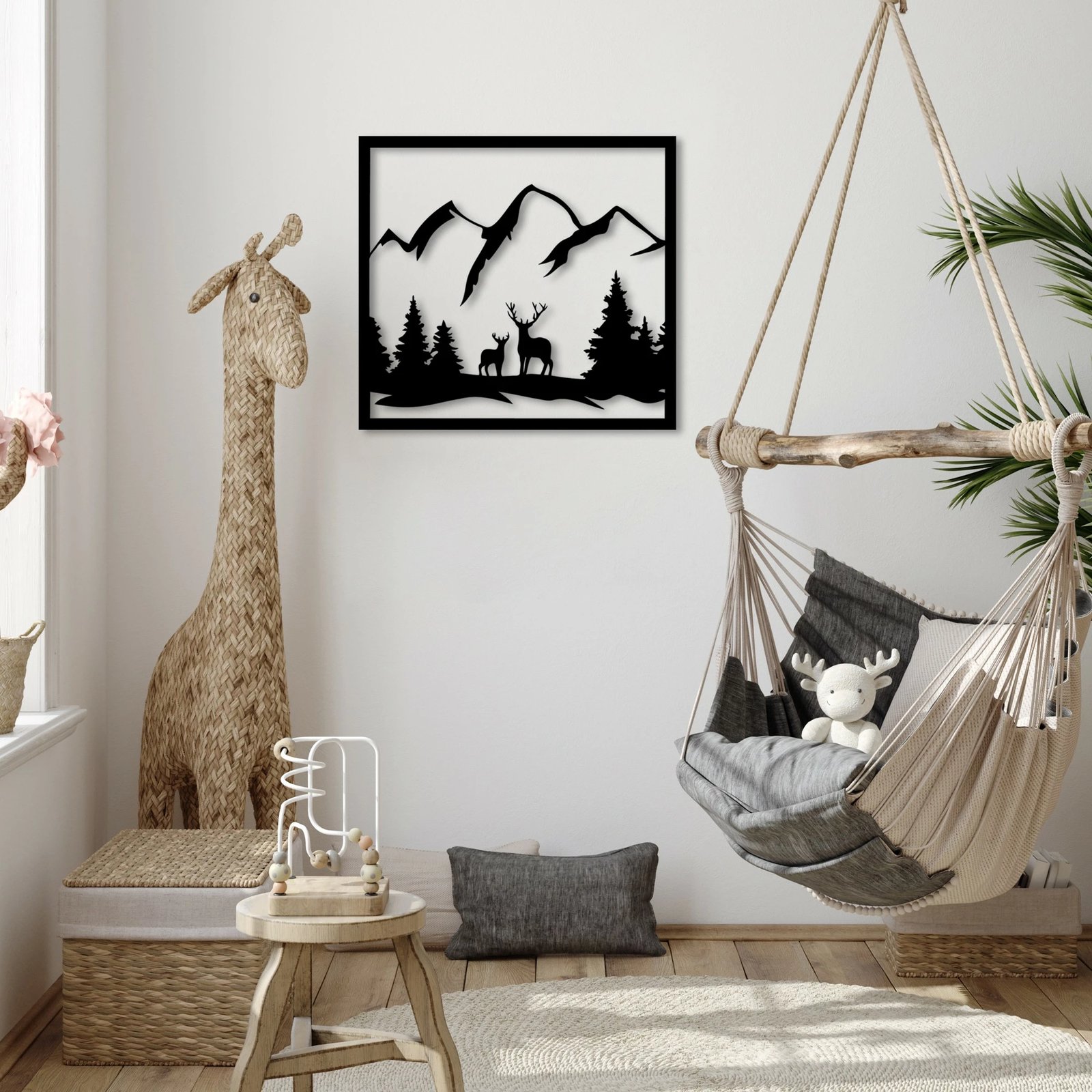 Aksesor dekorativ metalik për mur, Wallity, Nënë dhe Bir 1