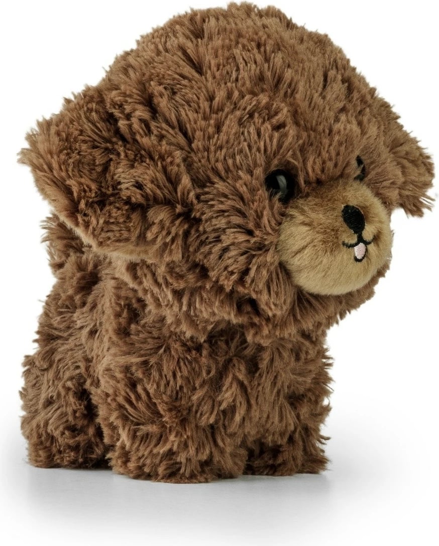 Lodër pelushi qenush Daffi Teddy Pets Poodle, kafe, 19cm