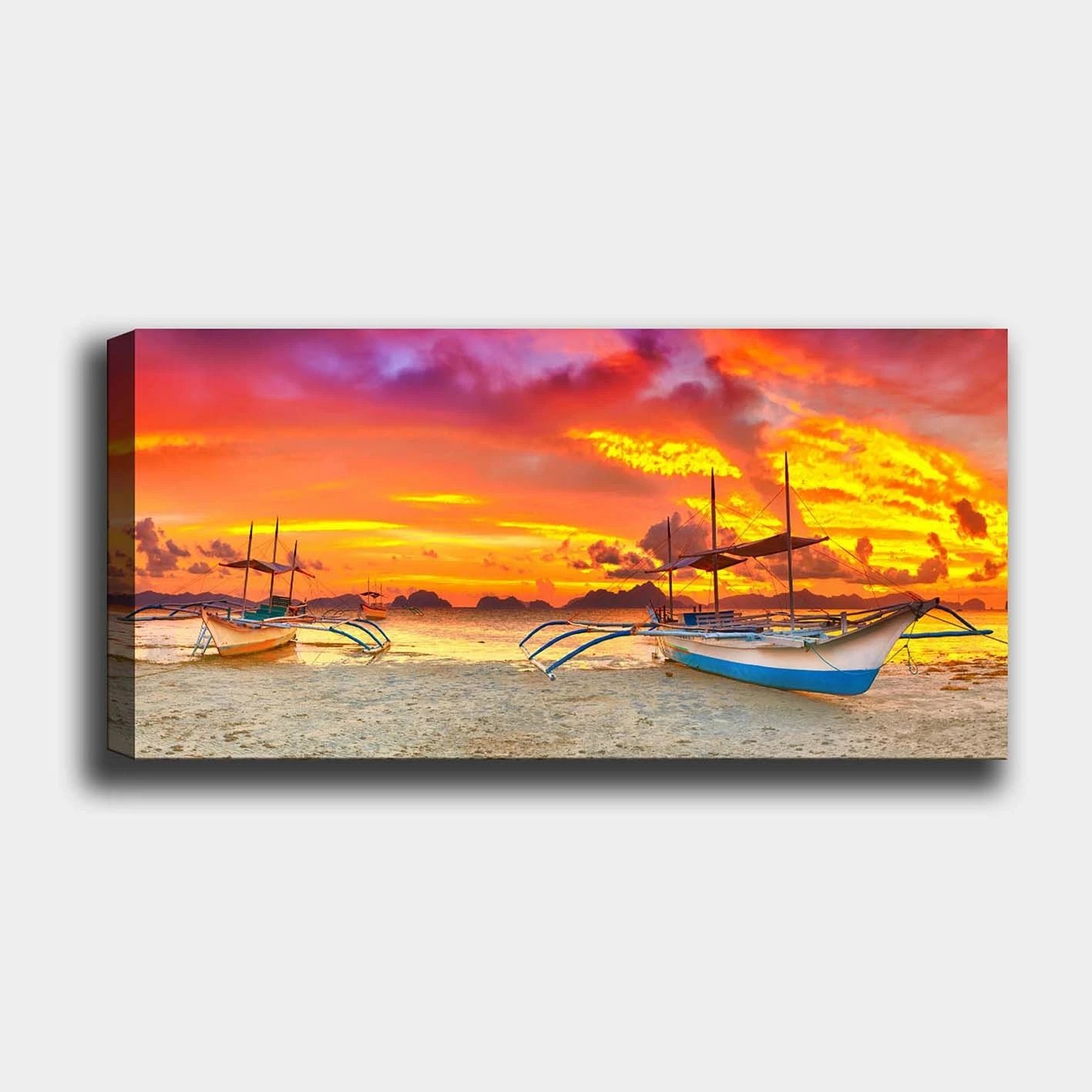 Pikturë dekorative në kanavacë, shumëngjyrëshe, YTY1143779_50120, 50x120cm