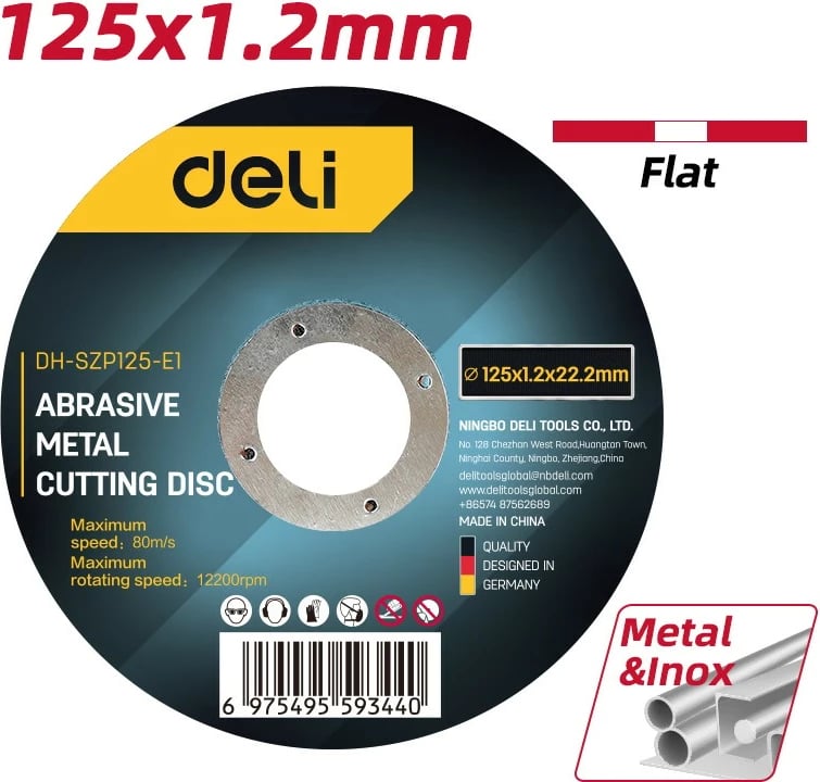 Deli Disk Gerryes 125X1.2X22.2Mm Dh-Szp125-E1
