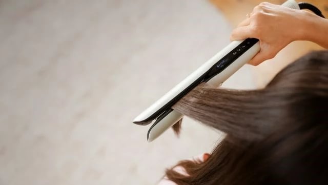 Hekur flokësh MPM MPR-26, qeramik, i bardhë