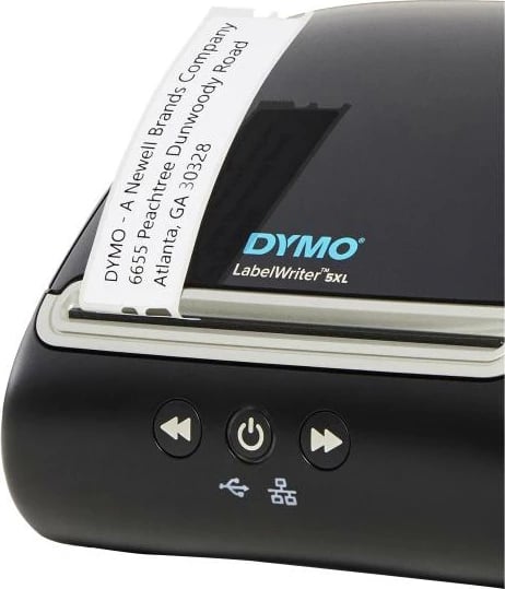 Printer etiketash, Dymo, LabelWriter 5XL 2112725, 4x6 in, 300 dpi, 53 etiketa/min, USB