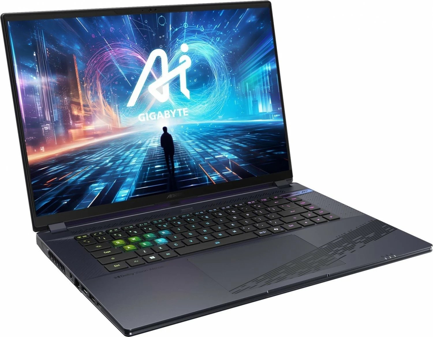 Laptop lojrash Gigabyte AORUS 16X ASG 2024, i7-14650HX, 16"-165Hz, 64GB, 1TB + 1TB, gri