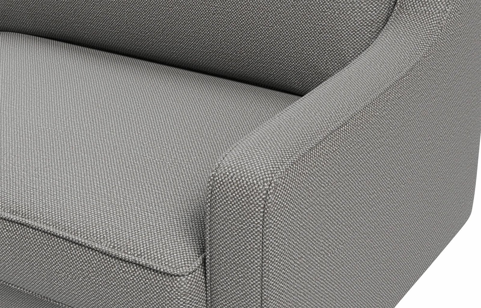 Karrige një vendëshe Robin, ngjyrë obsidian, këmbë druri, Atelier del Sofa