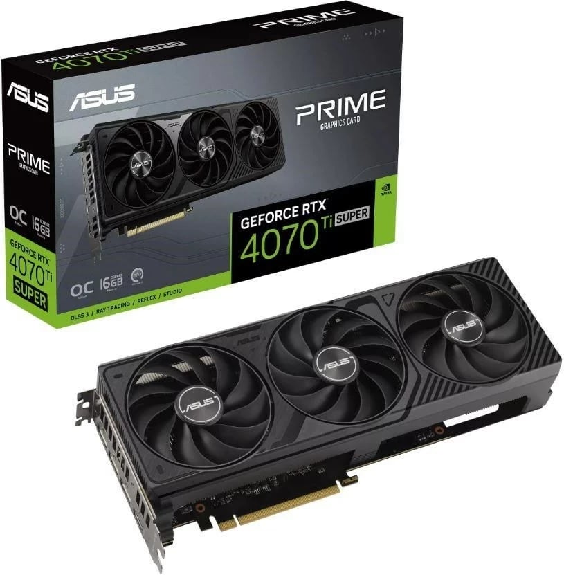 Kartelë grafike ASUS PRIME RTX 4070 Ti Super, 16GB GDDR6X