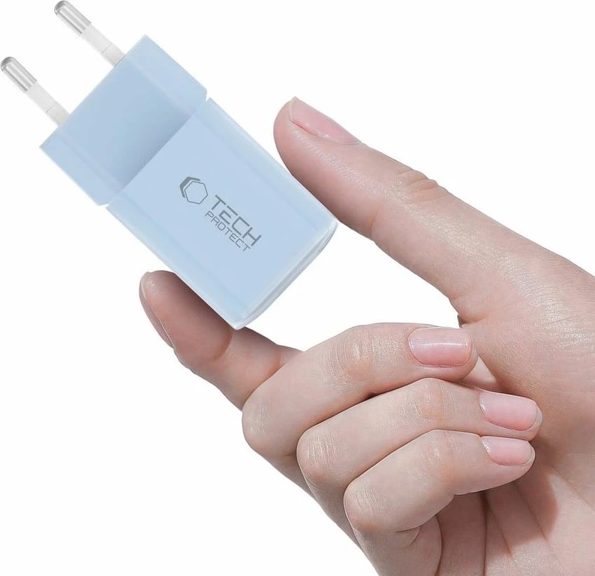 Karikues muri Tech-Protect NCM33W, 2 porta, 33W, Blu