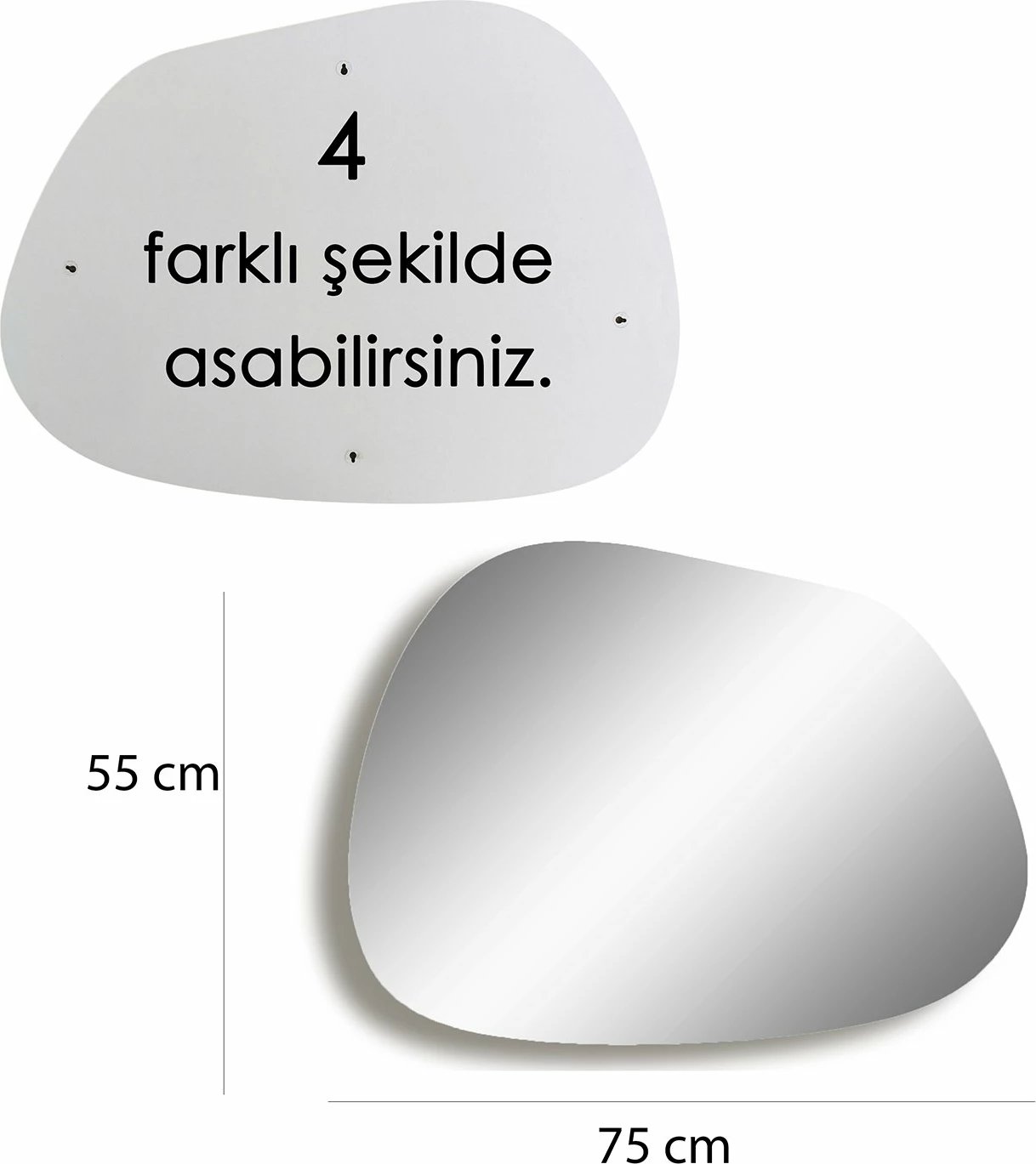 Pasqyrë moderne, ngjyrë ari, Hanah Home, Gusto