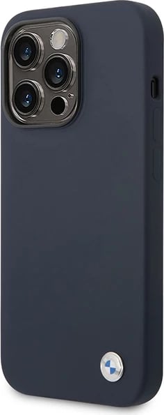 Mbështjellës BMW BMHMP14XSILNA për iPhone 14 Pro Max 6.7", silikon, MagSafe, navy blue