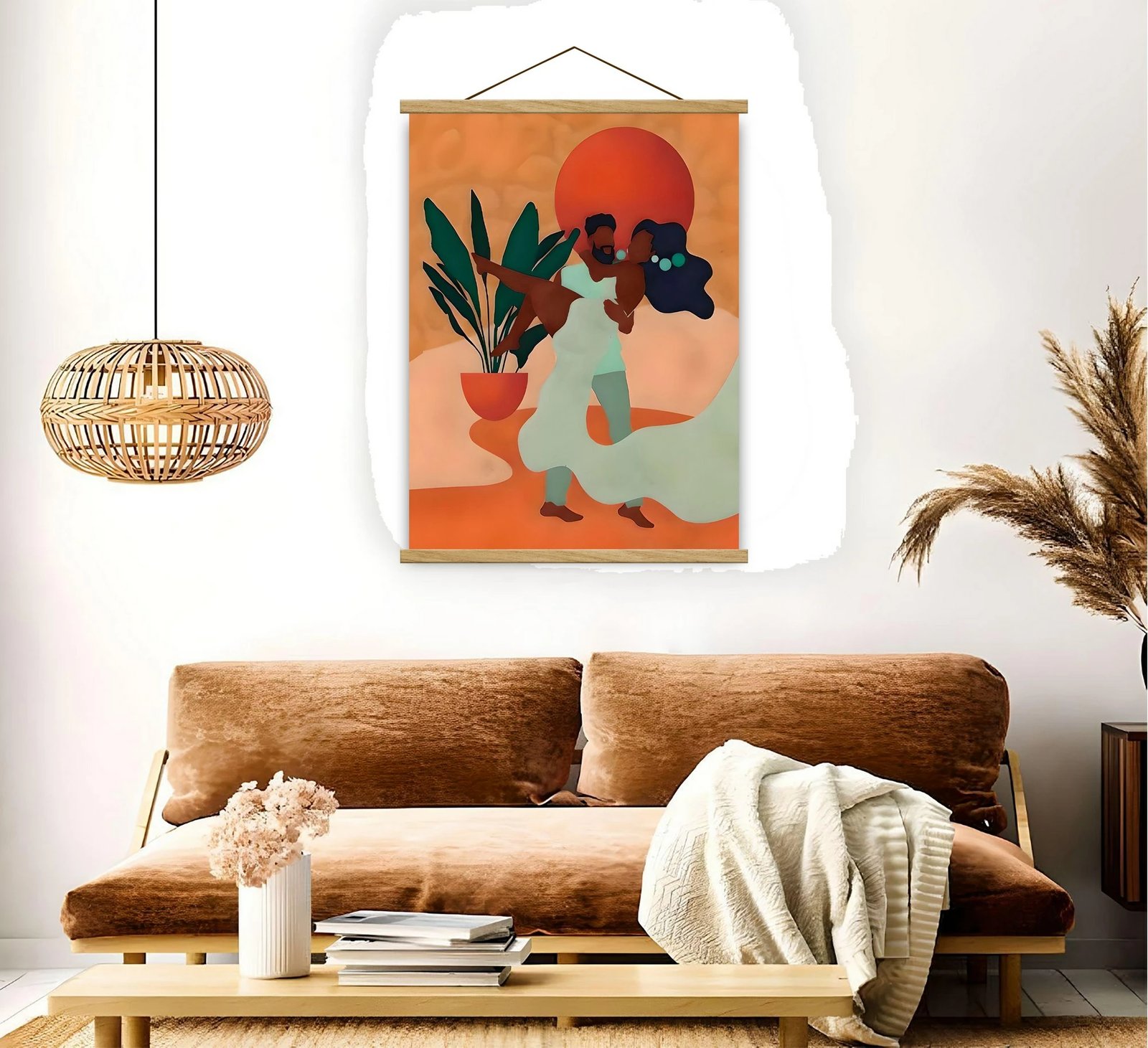 Pikturë dekorative me kornizë, shumëngjyrëshe, Wallity MRG22, 50x70cm