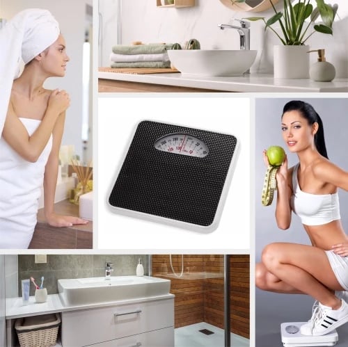 Peshore banjo mekanike, Adler AD 8179, 136 kg, saktësi 1 kg, pa bateri, e zezë