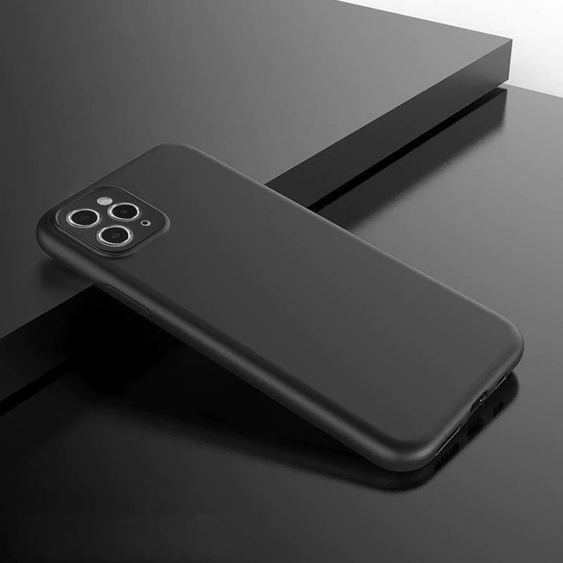 Mbështjellës Hurtel Soft Case për Oppo A78 5G, silikon i hollë, i zi