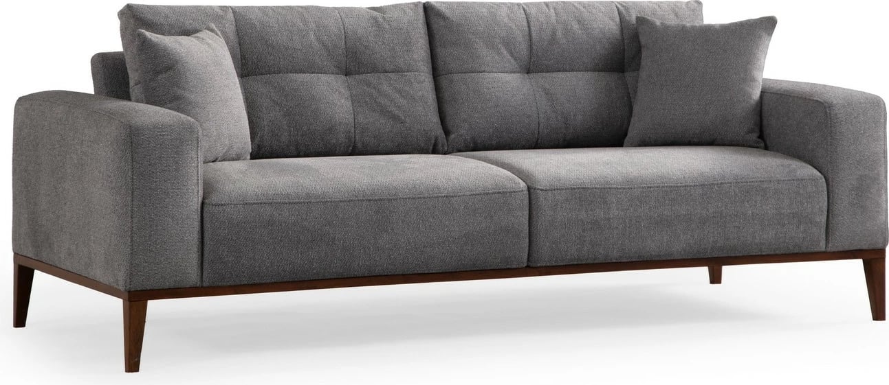 Divan-krevat treshe, ngjyrë gri e çelët, Sinor 3 vendësh