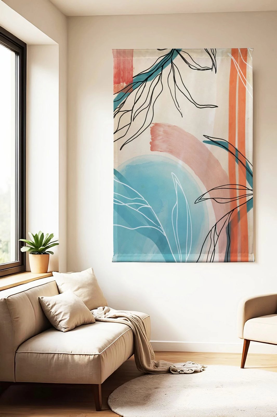 Pikturë dekorative poliestër Wallity, Polybaby 2, 100x140