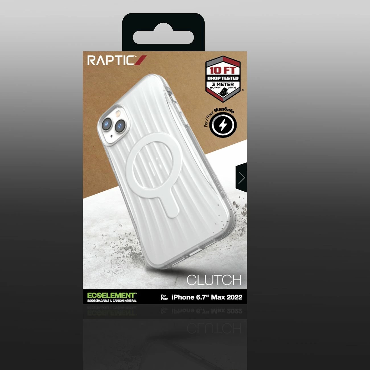 Mbështjellës Raptic X-Doria Clutch Case për iPhone 14 Plus me MagSafe, Transparent