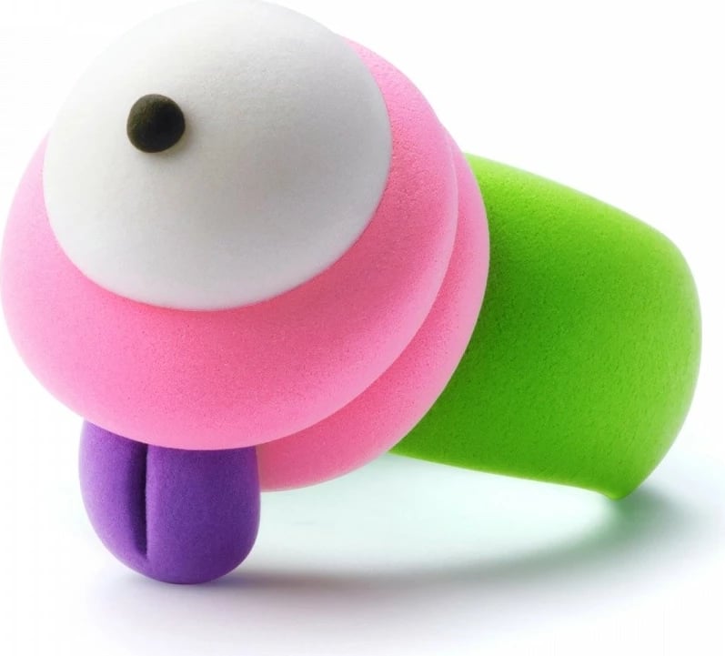 Set plasteline Hey Clay Bijou Alien Rings, Tm Toys, 3 kanaçe, 6 ngjyra, për fëmijë