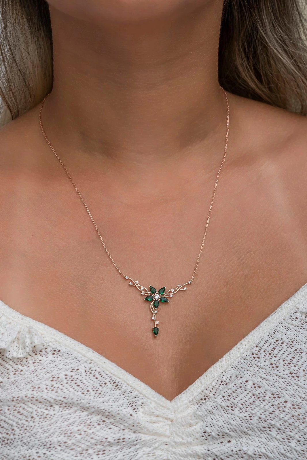 Varëse argjendi Jumeon, NRZ998641, ngjyrë rozë e artë, e gjelbër dhe e bardhë