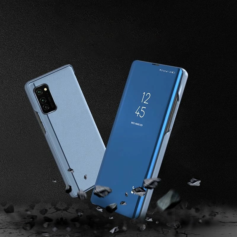 Mbështjellës Hurtel Clear View Case për Samsung Galaxy A72 4G, Kaltër