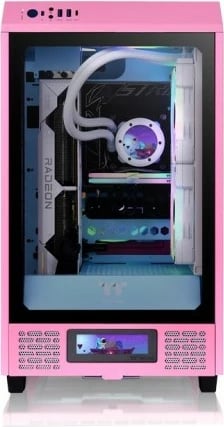 Panel LCD Thermaltake për kasë The Tower 200, Bubble Pink