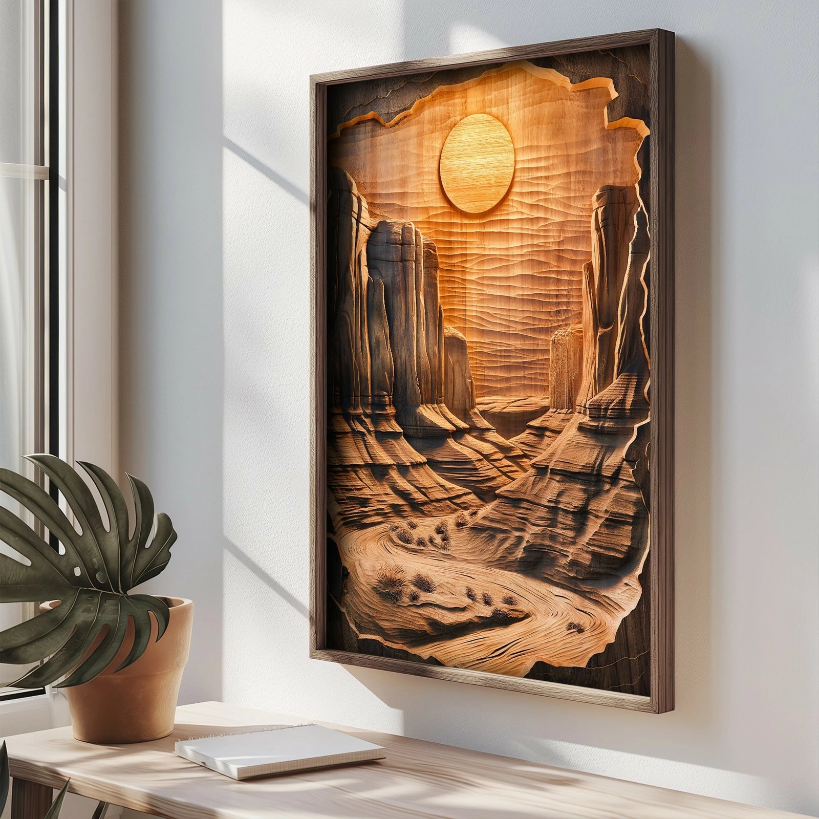 Pikturë dekorative me kornizë MDF, Wallity, TUN094-L