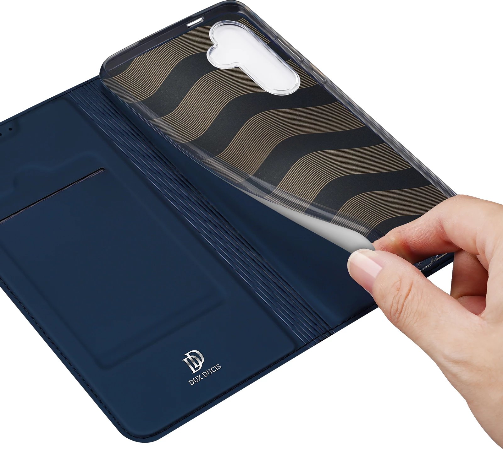 Mbështjellës Dux Ducis Skin Pro për Samsung Galaxy S24+, me kapak, Blu