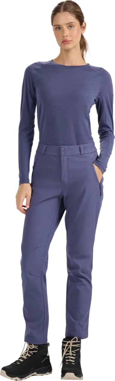 Pantallona trekking për femra 4F, të purpurta