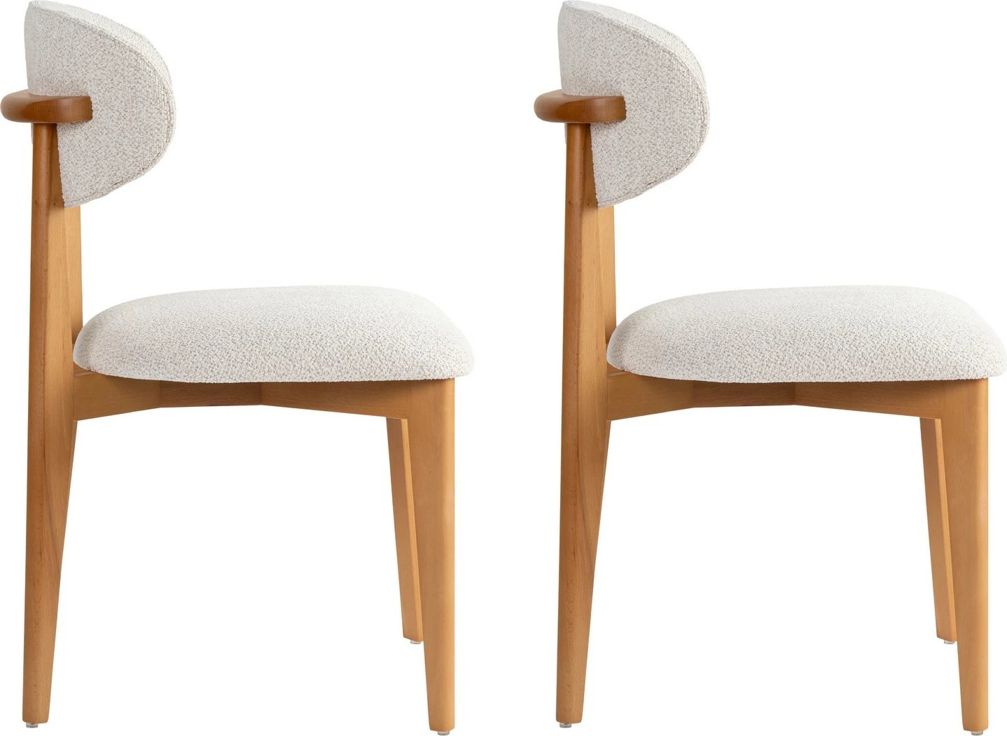 Set karrigash (2 copë), Skye Decor, Lionte, e bardhë, lis i errët