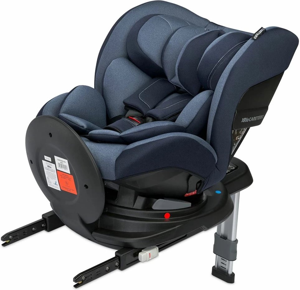 Sedilje veture për fëmijë CARETERO Rio 40-105 cm deri 22 kg ISOFIX 360° me këmbë stabilizuese i-Size blu