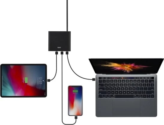 Karikues muri UNIQ Surge LITHOS Collective, 90W, 2xUSB-A QC 3.0, 2xUSB-C PD 3.0, i zi