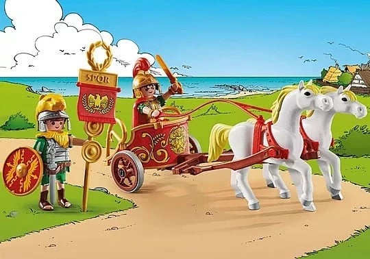 Set lodrash Playmobil Asterix 71543 Roman Chariot, 31 pjesë