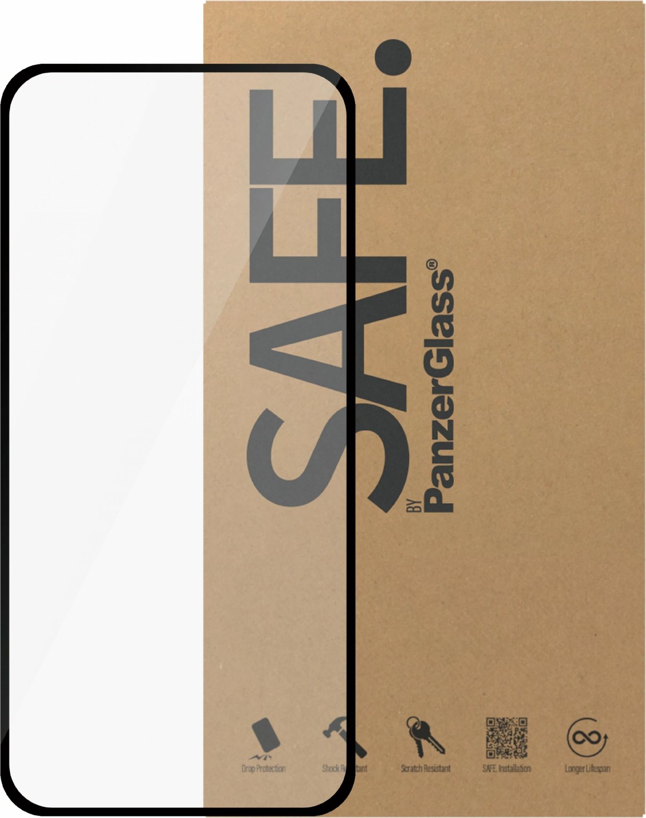 Mbështjellës ekrani PanzerGlass për iPhone 15, transparent