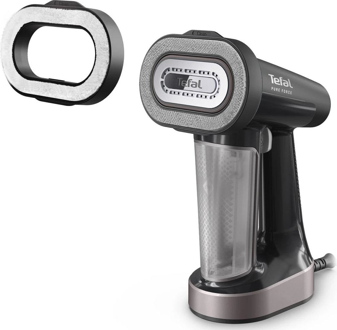 Avullues dore për rroba Tefal Pure Force DT8765E0, 0.18 L, 1800 W, Zi/Kanelle