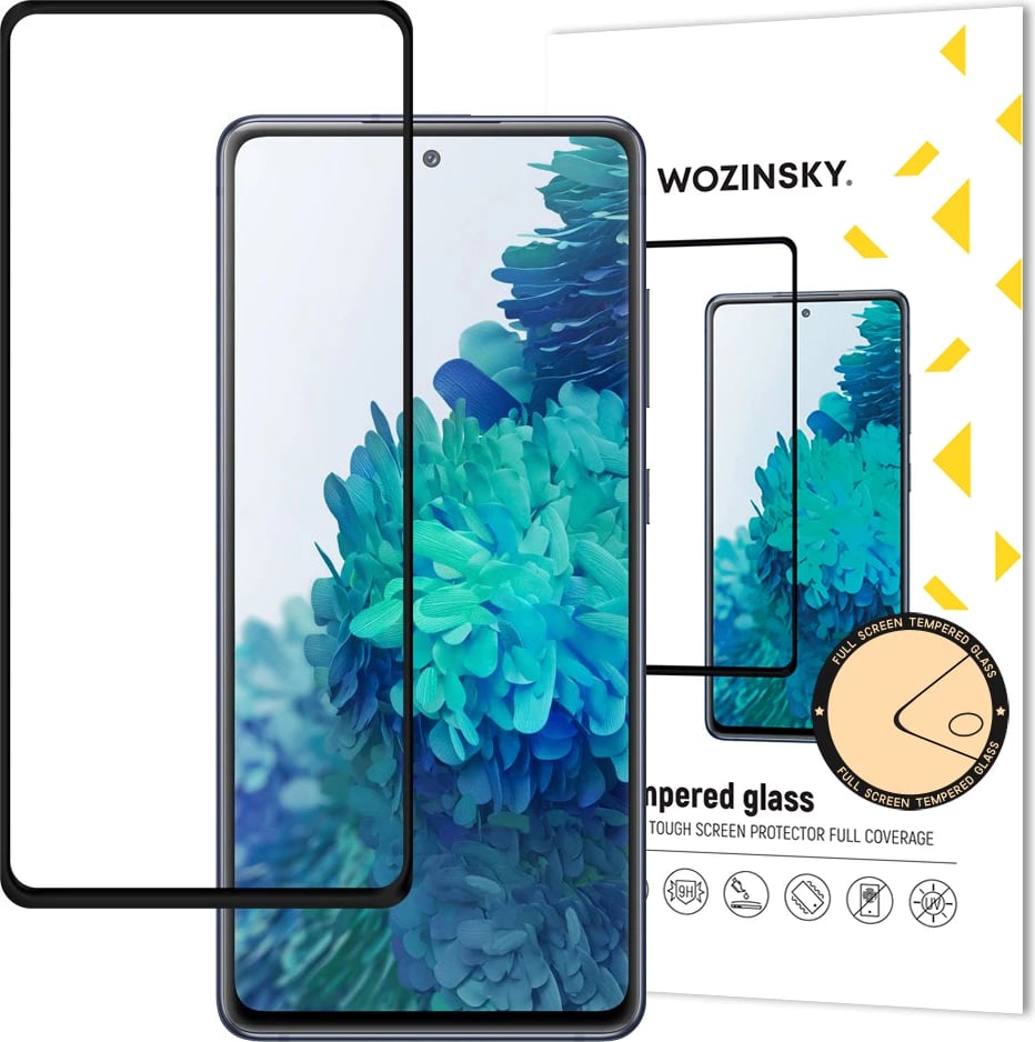 Mbrojtës ekrani xhami Wozinsky për Samsung Galaxy S20 FE, Full Glue, i zi