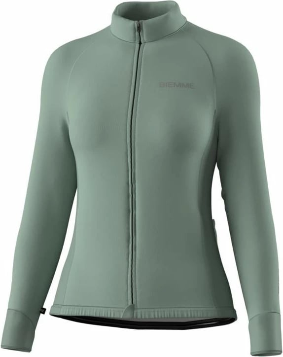 Fanellë me mëngë të gjata Biemme për femra, sage